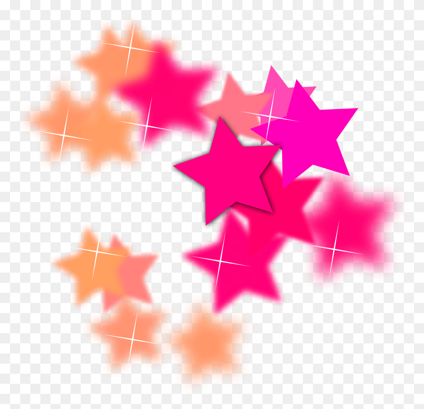 773x750 Stars For Design, Symbol, Star Symbol, Leaf HD PNG Download