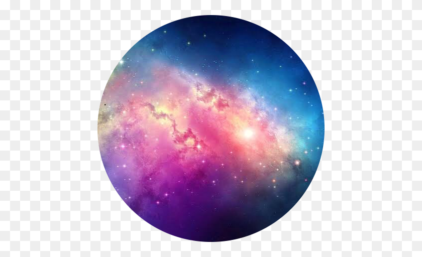 452x452 Descargar Png Estrellas Galaxia Espacio Brillante Círculo De Fondo Freetoedit Galactic Quotes, Luna, El Espacio Exterior, Noche Hd Png
