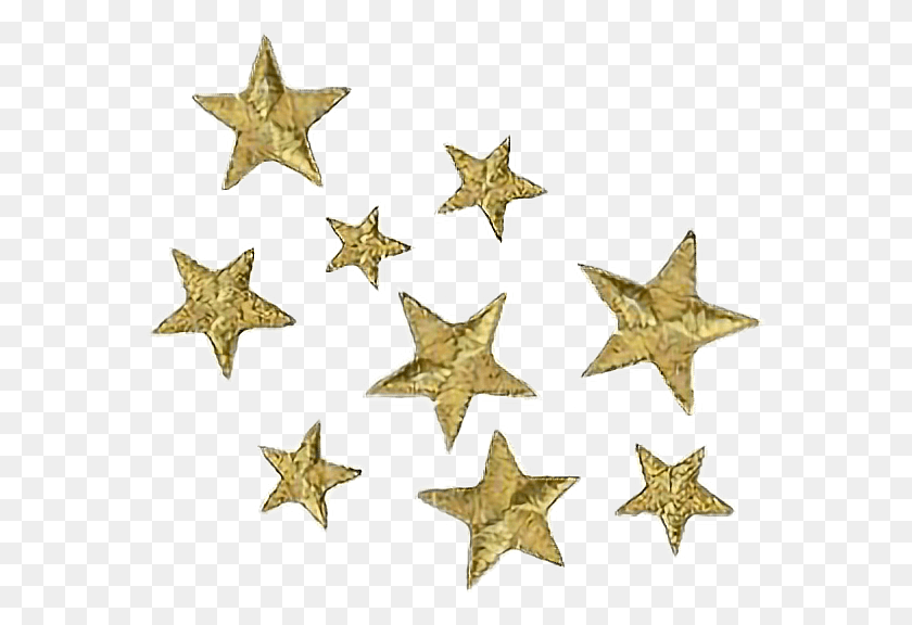 570x516 Stars Gold Astronomy Astrology Filler Cluster Transparent Star Sticker, Star Symbol, Symbol HD PNG Download