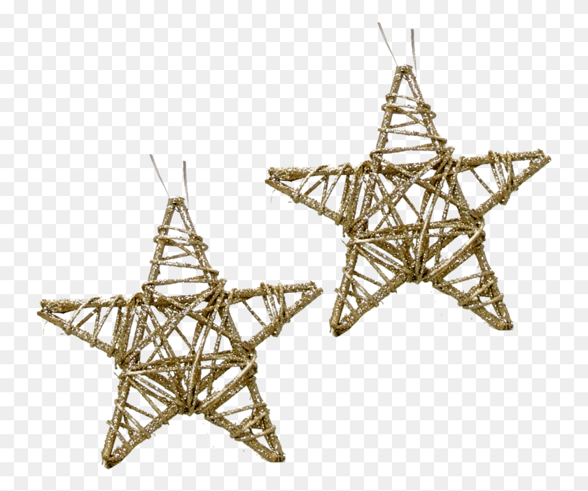 738x641 Stars Gold Glitter 15cm Overhead Power Line, Cross, Symbol, Accessories HD PNG Download