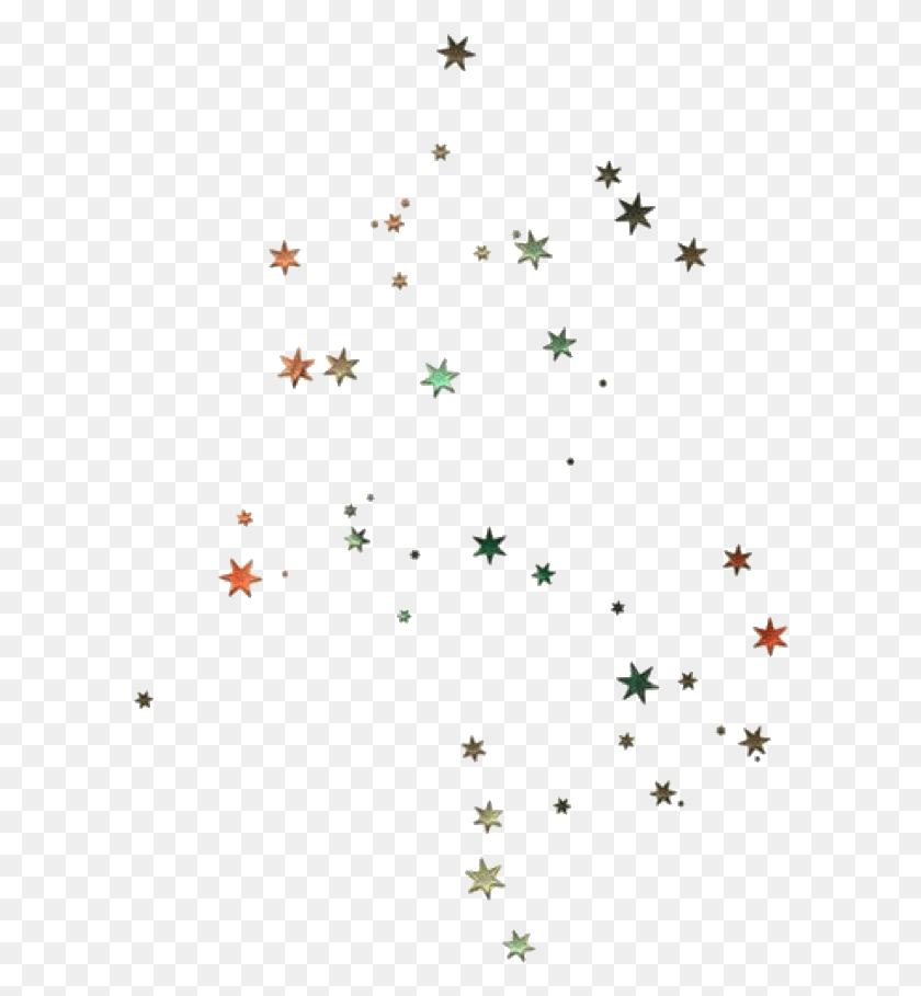 598x849 Stars Scatter Scattered Glitter Tumblr Aesthetic Cute Symmetry, Leaf, Plant, Symbol HD PNG Download