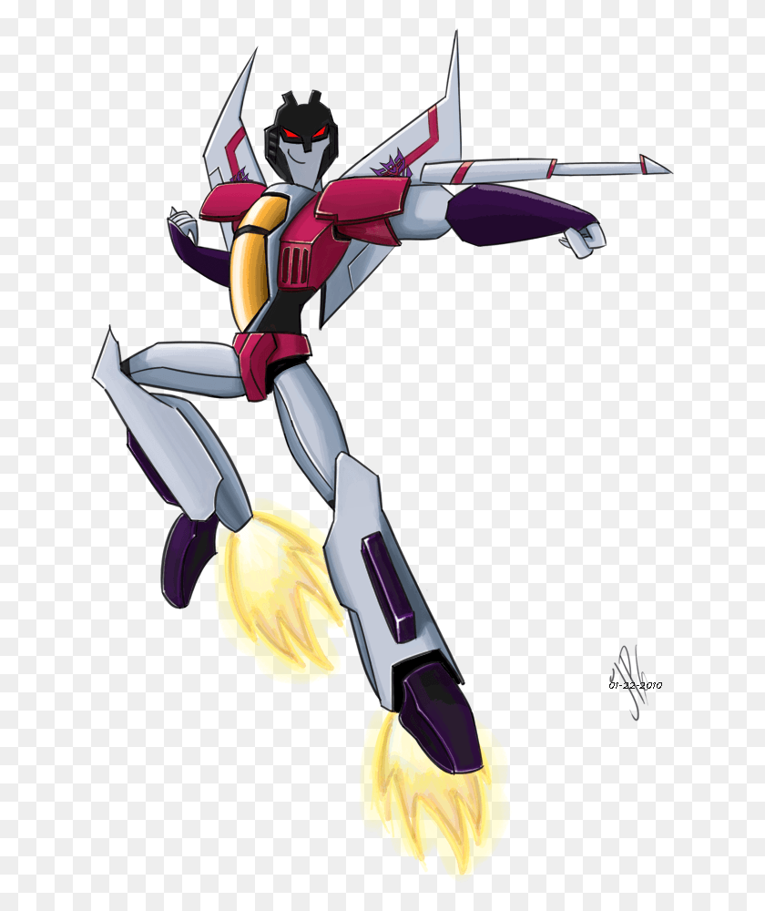 642x940 Starscream A By Iennisita Action Figure, Comics, Book, Airplane HD PNG Download