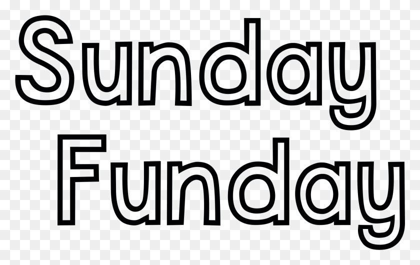 1908x1152 Start By Cutting Out The Sunday Funday Svg File With Calligraphy, Text, Face, Alphabet HD PNG Download
