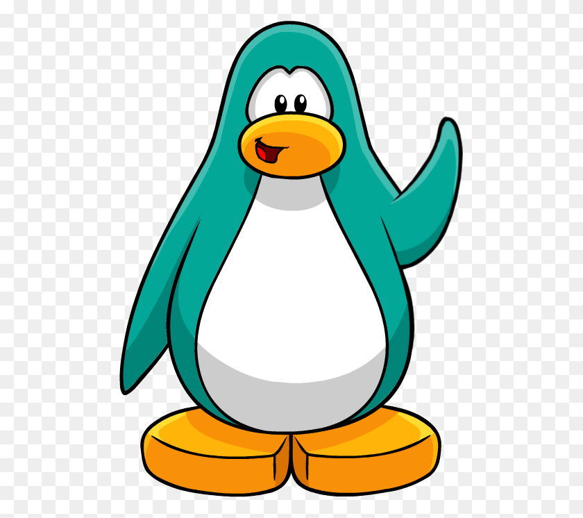 496x686 Start Module Penguin Waving Club Penguin Blue Penguin, Bird, Animal, King Penguin HD PNG Download