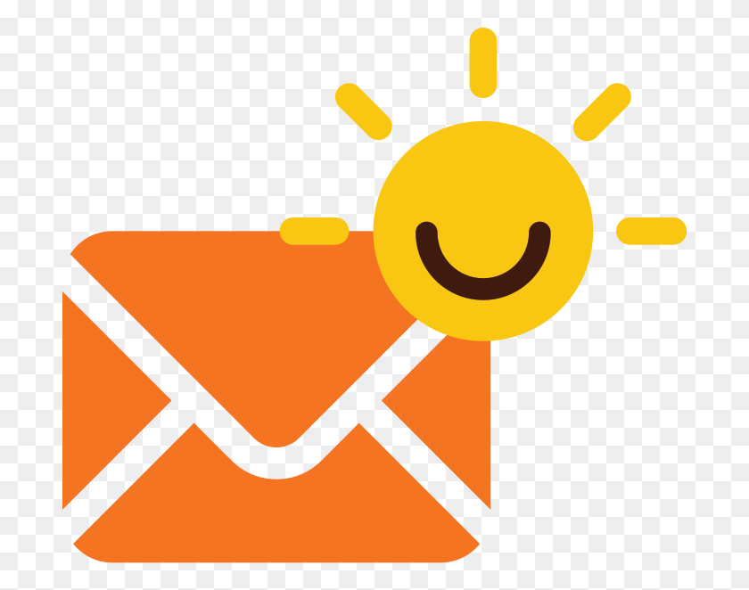 702x602 Start Your Day With A Smile Icono Mail, Envelope, Airmail HD PNG Download