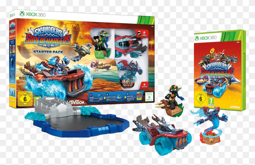 1267x785 Descargar Png Paquete Inicial New Skylanders Superchargers Paquete Inicial Xbox One, Juguete, Kart, Vehículo Hd Png