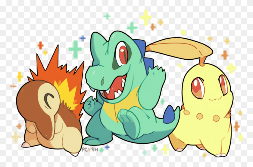 979x624 Starters Hgss Shiny Starters Gen, Poster, Advertisement, Graphics HD PNG Download