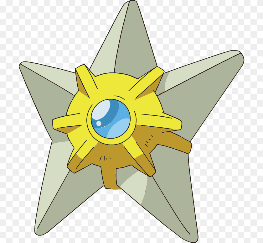 721x775 Staryu Ag Shiny Shiny Staryu And Starmie, Star Symbol, Symbol, Daffodil, Flower PNG