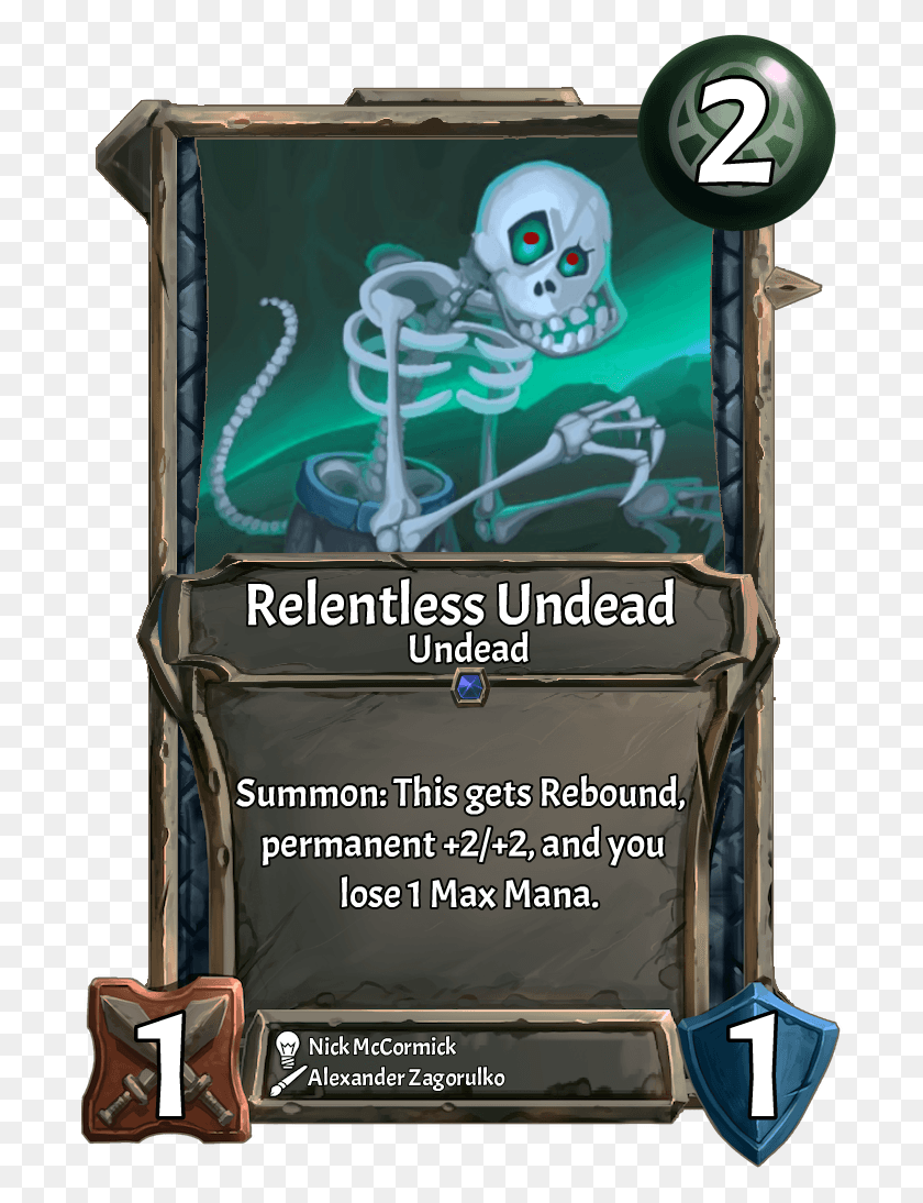 694x1034 Stat Buff Relentless Undead Poster, Text, Arcade Game Machine, Box HD PNG Download