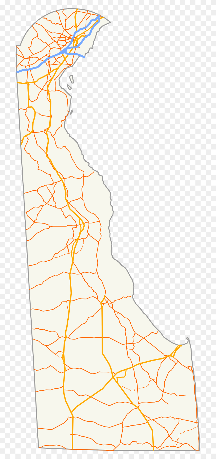 719x1721 State Of Delaware With No Background, Map, Diagram, Plot HD PNG Download