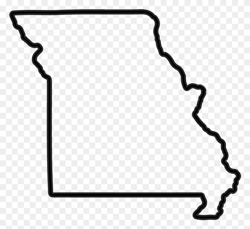 801x731 State Of Missouri Outline Clipart, Electronics, Plot, Nature HD PNG Download
