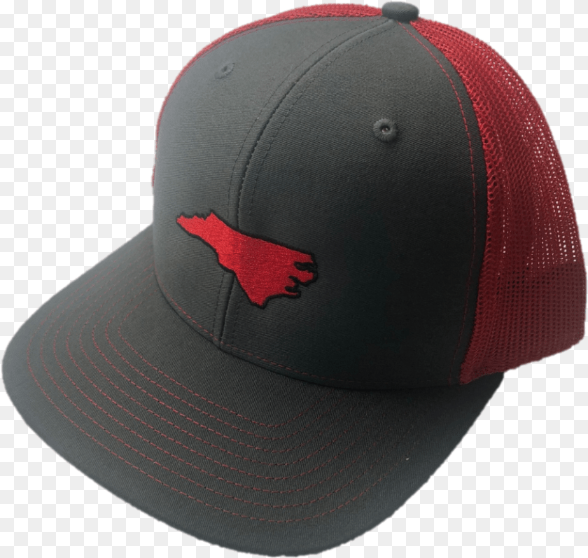 877x832 State Of North Carolina Red And Grey Mesh Adjustable Baseball Cap, Baseball Cap, Clothing, Hat PNG