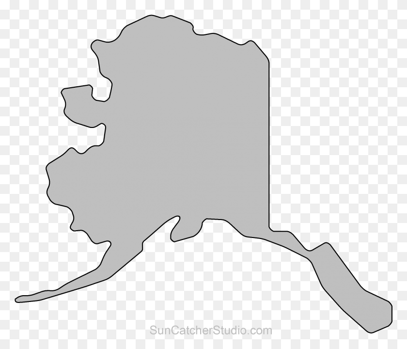 1894x1605 State Outlines Maps Stencils Patterns Alaska Outline, Person, Human HD PNG Download