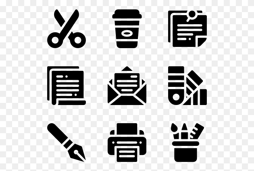 529x505 Stationery Workplace Icons, Gray, World Of Warcraft HD PNG Download