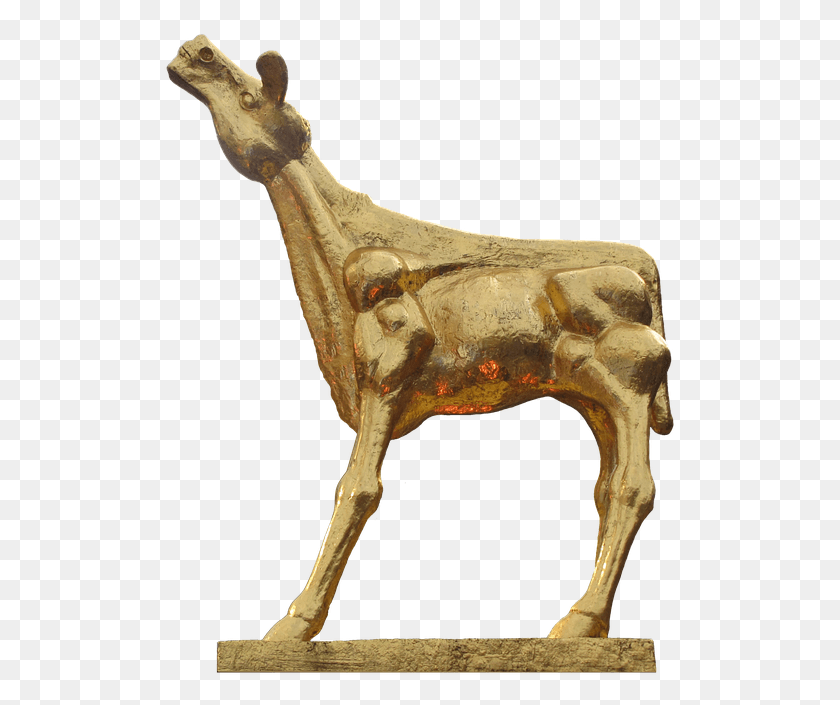 513x645 Статуя, Антилопа, Дикая Природа, Млекопитающее Hd Png Скачать