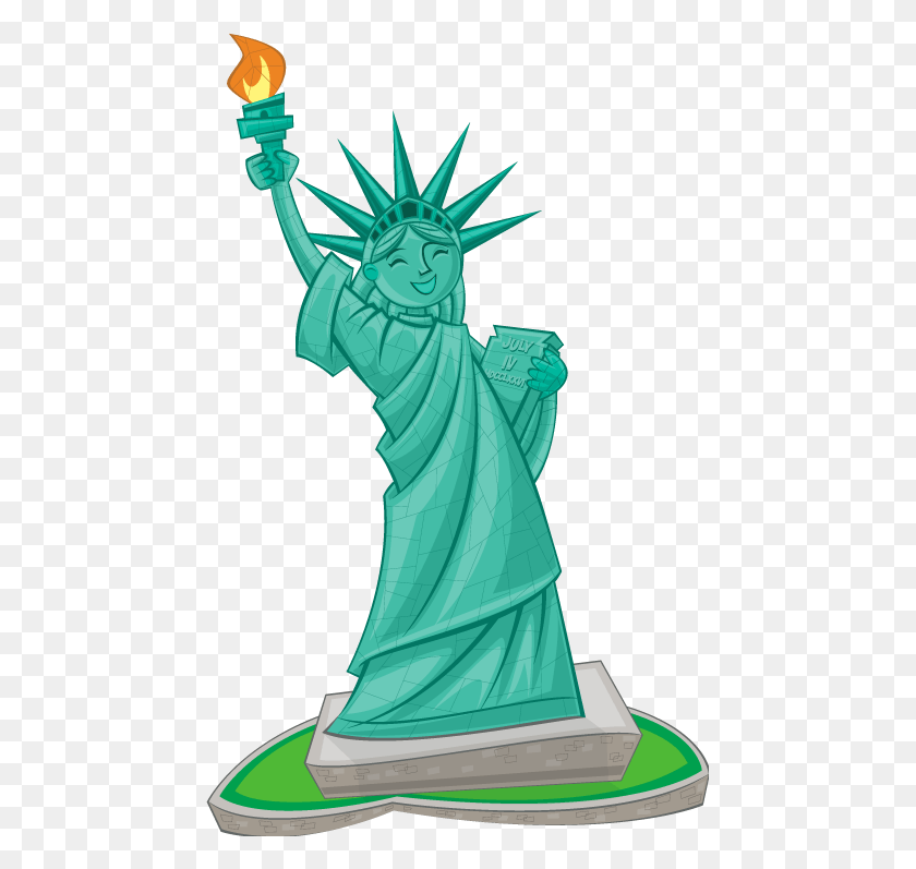 461x737 Statue Clip Art Statue Of Liberty Clipart, Toy, Sculpture HD PNG Download