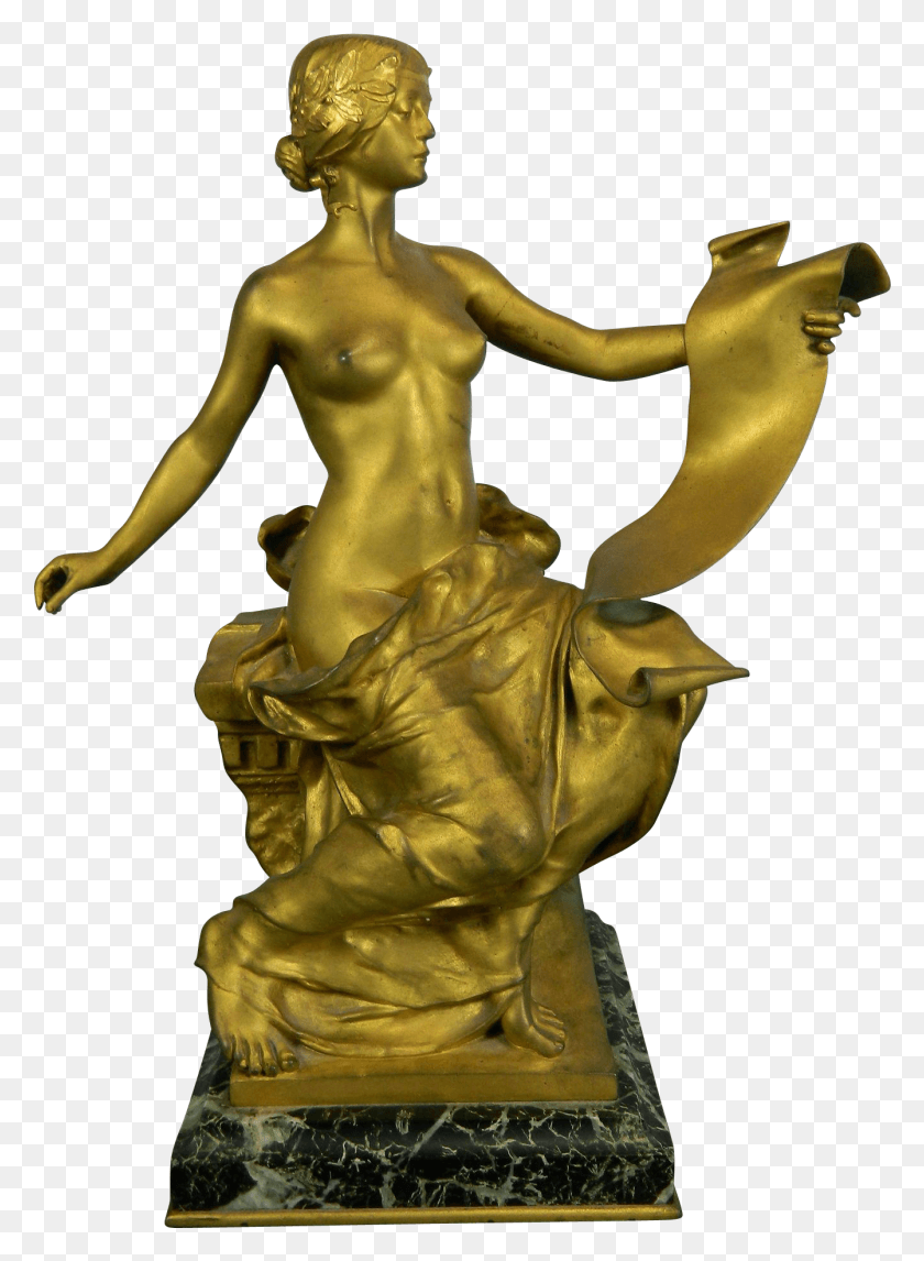 1342x1870 Statue Clipart Antique Gold, Figurine, Dance Pose, Leisure Activities HD PNG Download