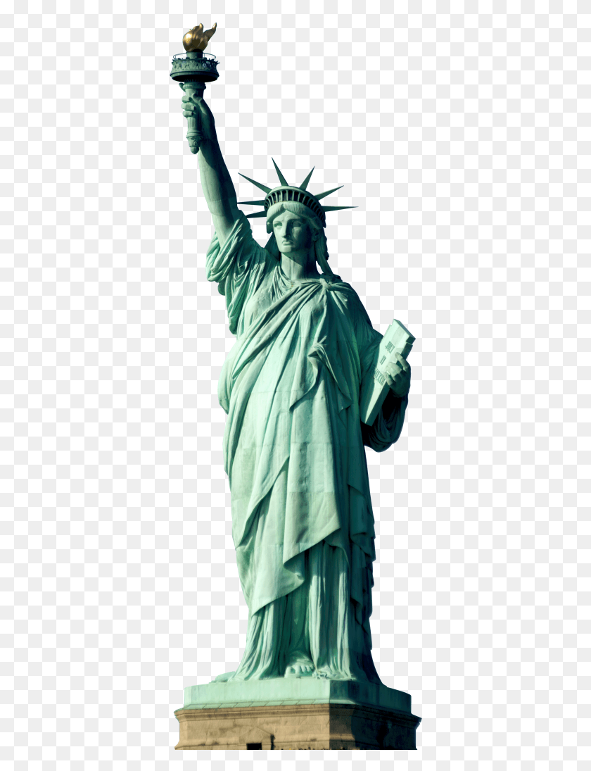 360x1035 Statue Of Liberty, Clothing, Apparel, Sculpture HD PNG Download