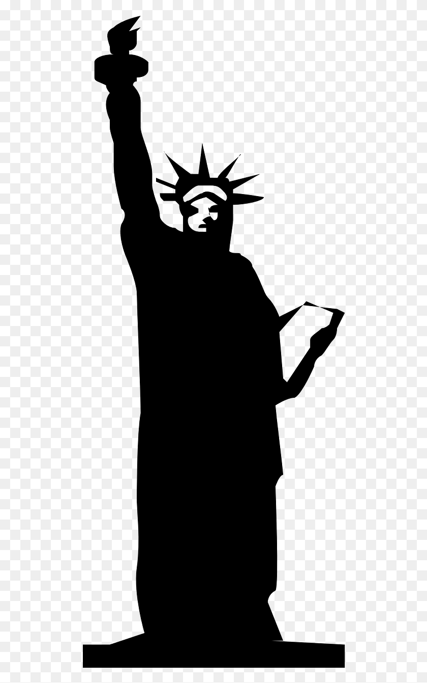 522x1281 Statue Of Liberty America Statue Vector Estatua De La Libertad, Gray, World Of Warcraft HD PNG Download