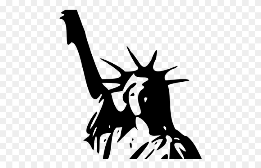 465x481 Statue Of Liberty Clipart Freedom Freedom Clipart, Outdoors, Nature, Outer Space HD PNG Download