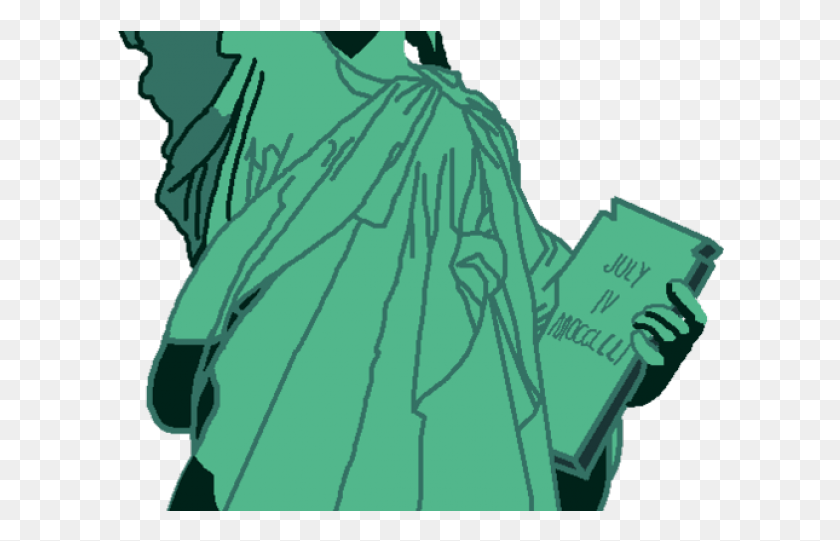 609x481 Statue Of Liberty Clipart Transparent Illustration, Clothing, Apparel, Fashion HD PNG Download