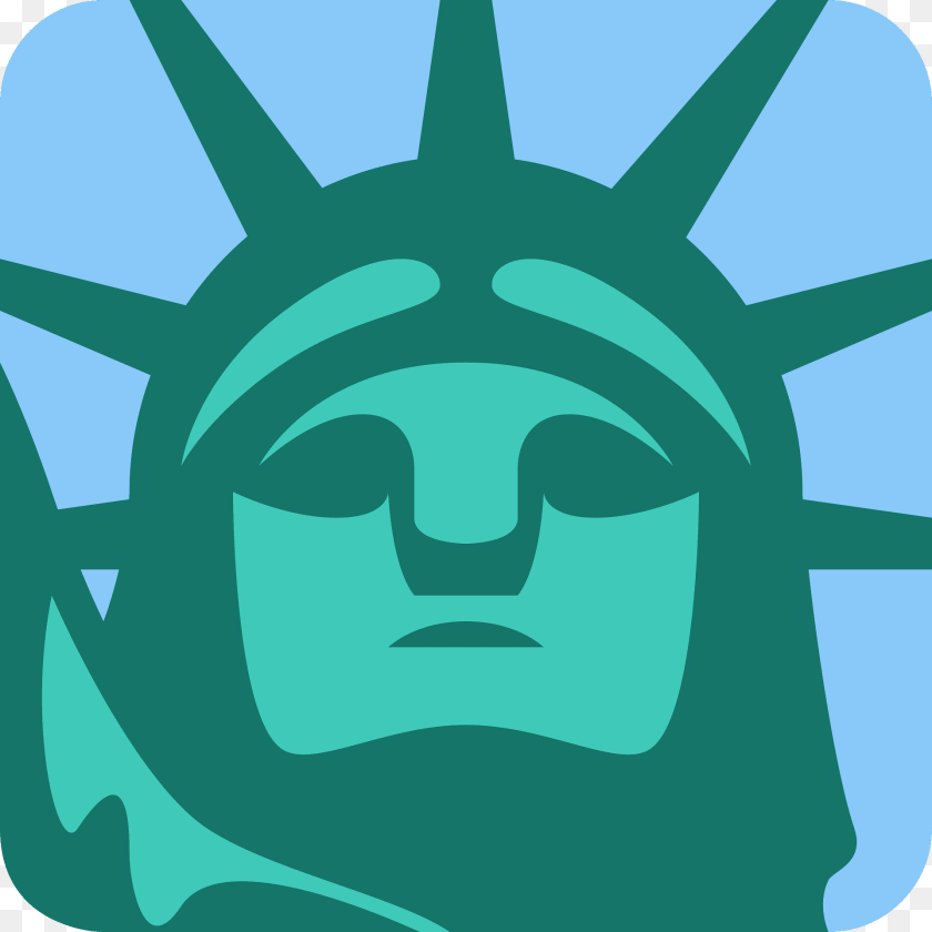 1920x1920 Statue Of Liberty Emoji Clipart, Water Sports, Water, Swimming, Sport Sticker PNG