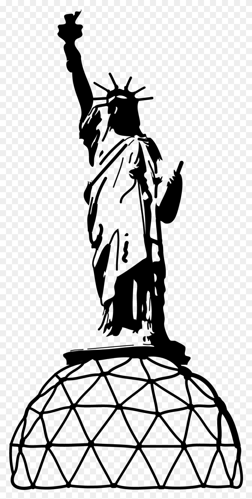 1017x2089 Statue Of Liberty Line Art Statue Of Liberty, Gray, World Of Warcraft HD PNG Download