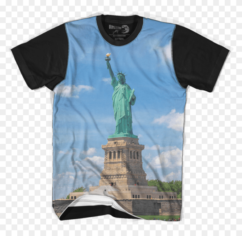 1201x1171 Statue Of Liberty Statue Of Liberty Statue Of Liberty, Clothing, Apparel, T-shirt HD PNG Download