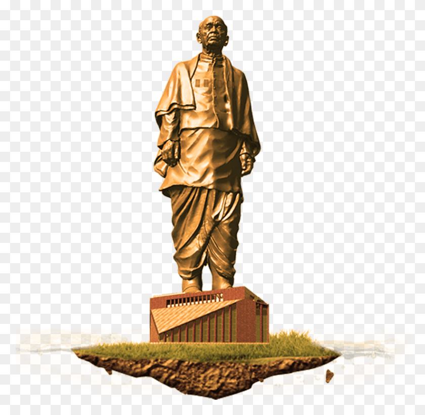 821x800 Statue Of Unity Statue Of Unity, Person, Human, Sculpture HD PNG Download