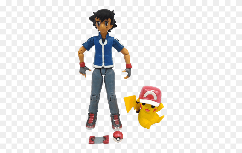 302x473 Statues And Figurines Ash And Pikachu 20th Anniversary, Person, Human, Figurine HD PNG Download
