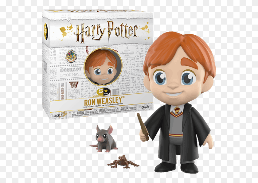 569x536 Statues And Figurines Funko 5 Star Ron Weasley, Doll, Toy, Person HD PNG Download
