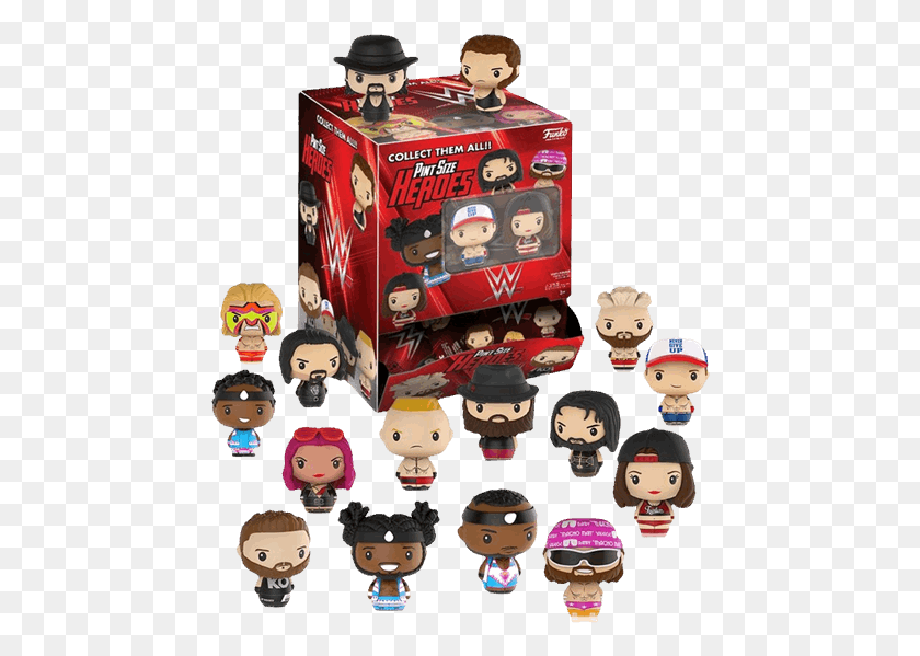 456x539 Statues And Figurines Funko Pint Size Heroes Wwe, Doll, Toy, Collage HD PNG Download