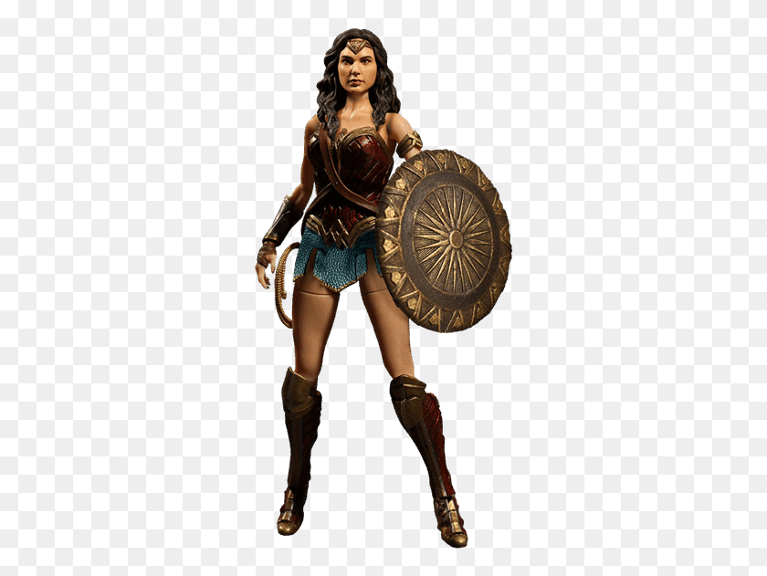 283x571 Statues And Figurines Mezco One 12 Wonder Woman, Armor, Person, Human HD PNG Download