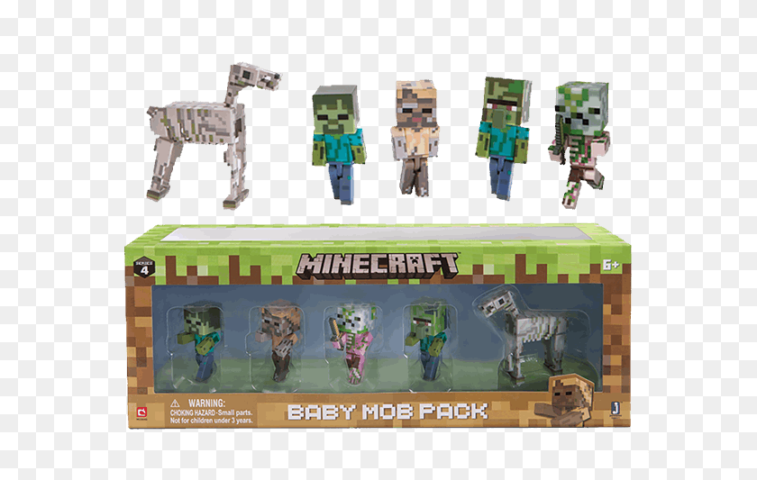601x473 Descargar Png Estatuas Y Figuras De Minecraft Baby Mob Pack, Juguete, Robot, Perro Hd Png
