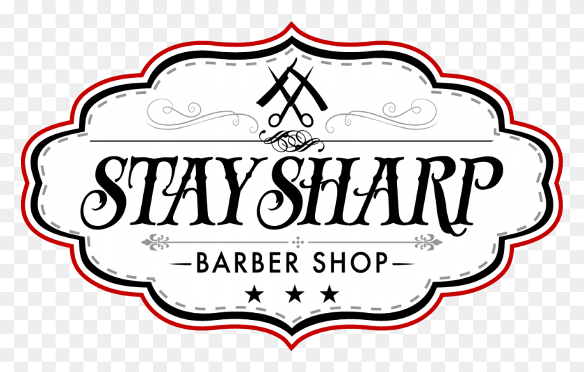1090x665 Stay Sharp Barber Shop, Label, Text, Symbol HD PNG Download