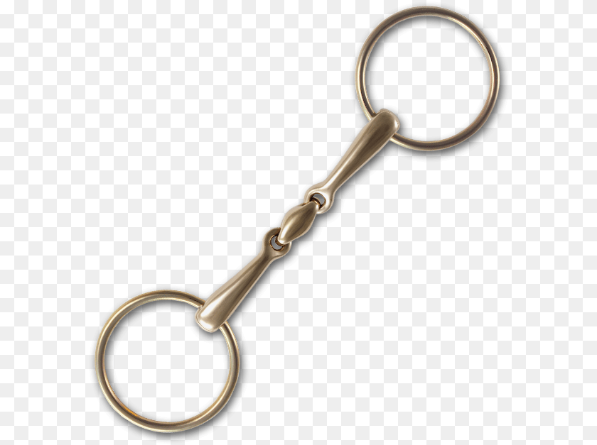 595x627 Stbben Steeltec Golden Ring Loose Ring Snaffle Keychain, Smoke Pipe, Key PNG