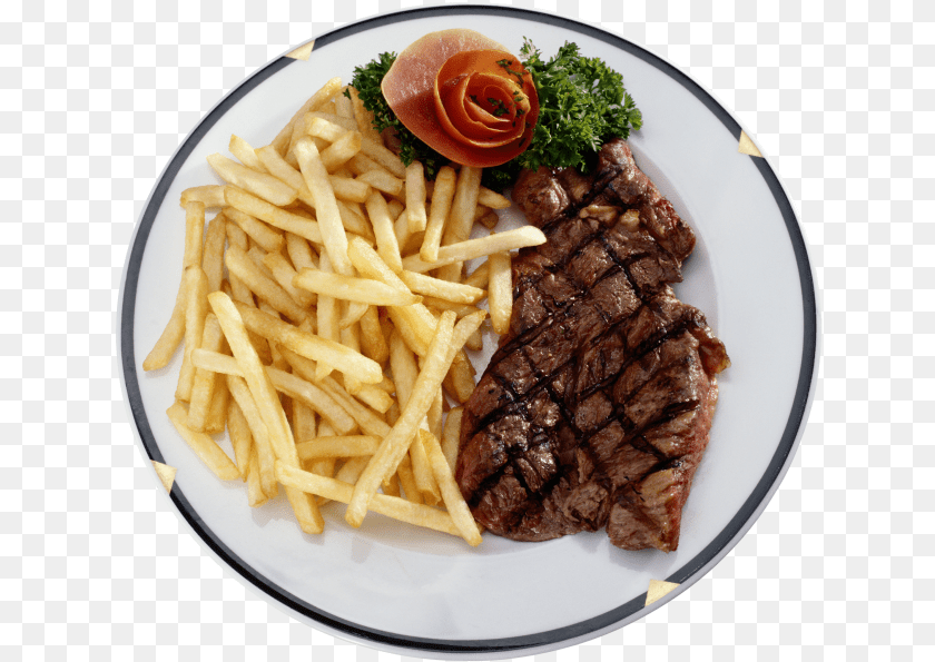 Steak And Potatoes Transparent Image Steak Frites, Food, Food Presentation, Meat, Fries PNG