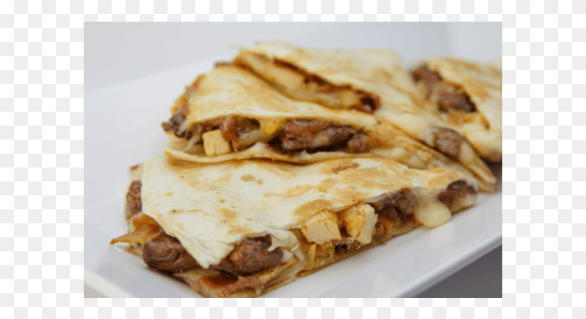 601x397 Steak Asada Quesadilla Los Verdes Quesadilla, Food, Burger, Bread HD PNG Download