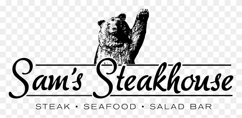 2513x1134 Steakhouse Sam39s Steakhouse Calligraphy, Gray, Outdoors, World Of Warcraft HD PNG Download