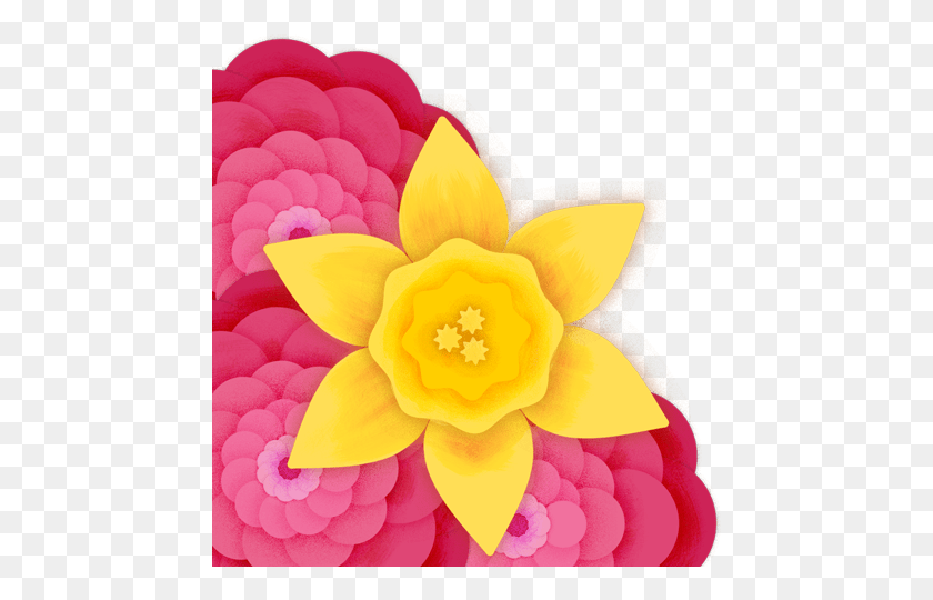 459x480 Descargar Png Robar Estos Marcos De Imagen De Perfil De Primavera Y Pascua Rosa, Planta, Dalia, Flor Hd Png