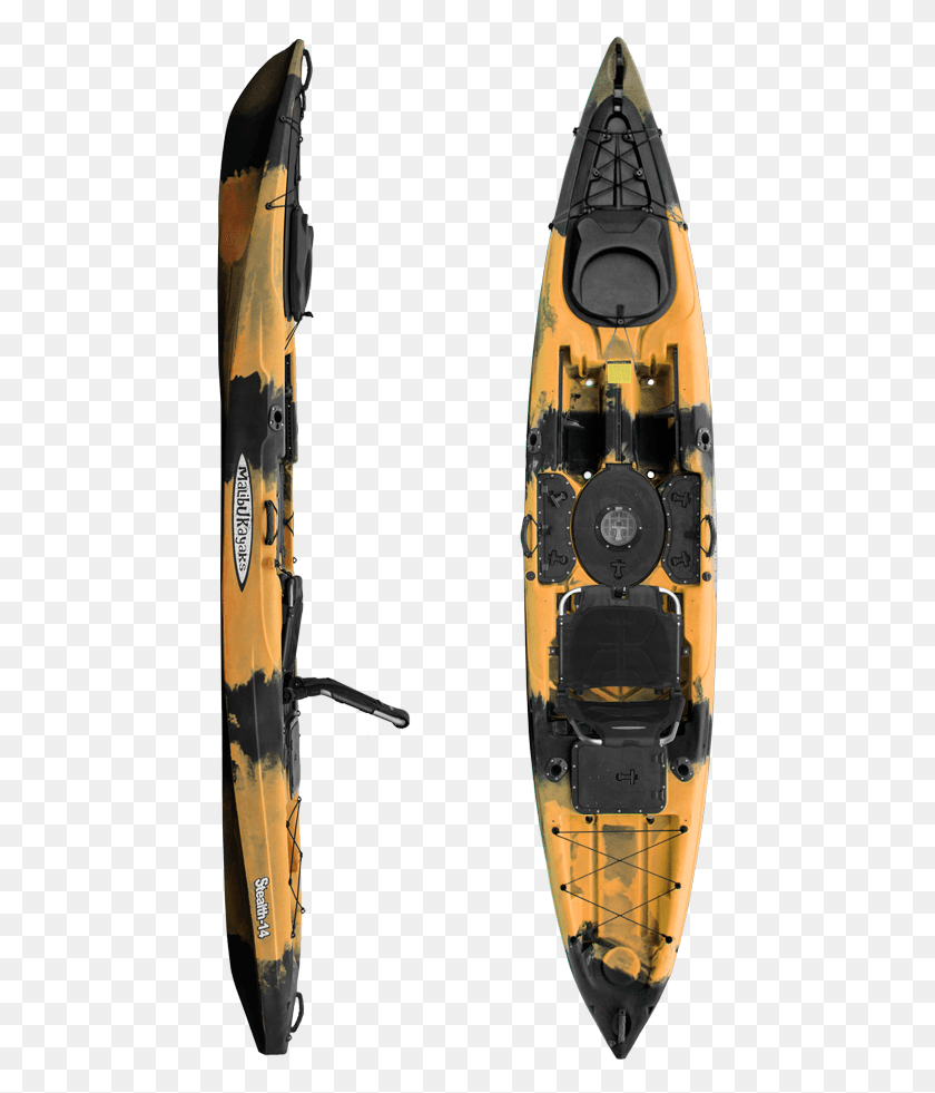 451x921 Stealth 14 Solar Camo X Seat Ultimate Sit On Top Fishing Sea Kayak, Rowboat, Boat, Vehicle HD PNG Download