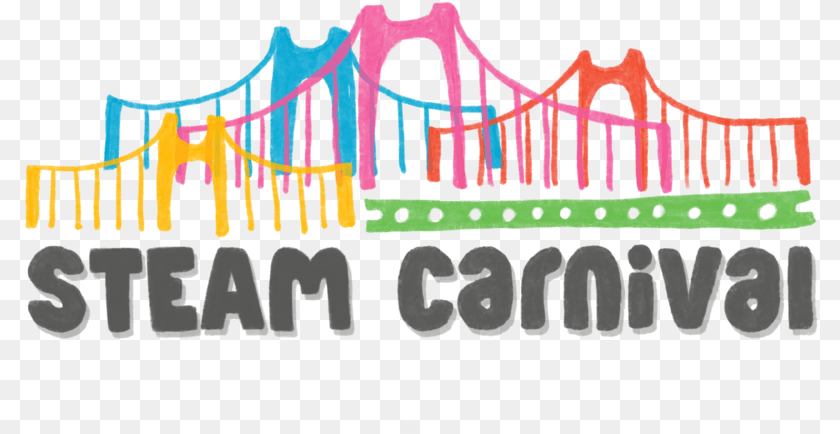 Steam Carnival Pittsburgh, Bridge, Suspension Bridge, Gate, Play Area Sticker PNG