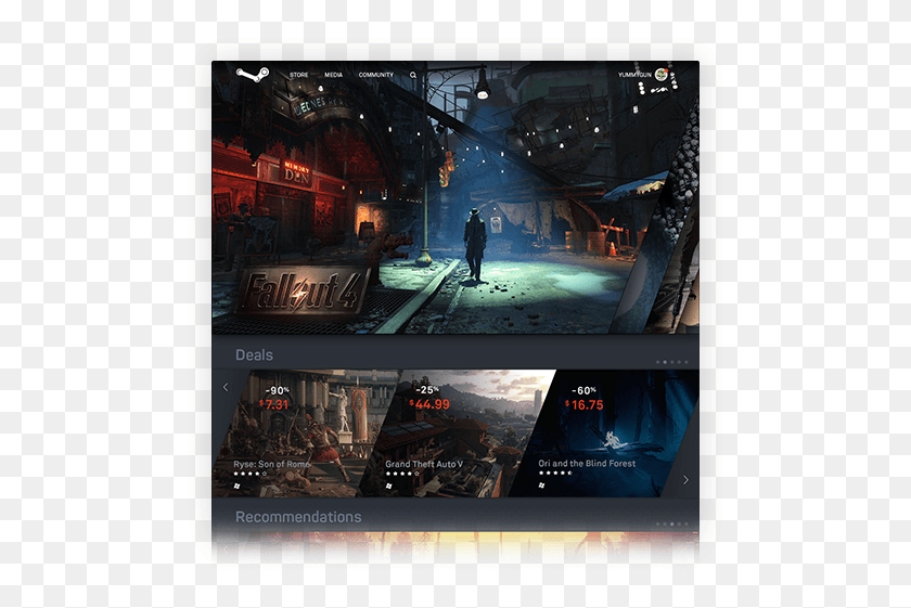 501x501 Steam Fallout 4 Goodneighbor Concept Art, Человек, Человек, Мегаполис Hd Png Скачать