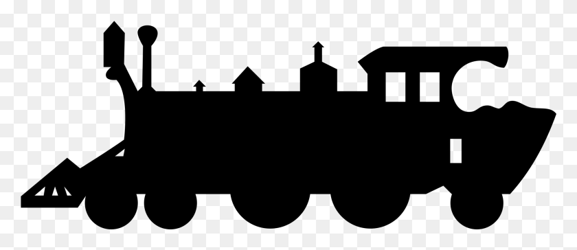 1957x765 Steam Locomotive Silhouette At Getdrawings, Gray, World Of Warcraft HD PNG Download