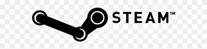 582x142 Steam Logo, Gray, World Of Warcraft HD PNG Download