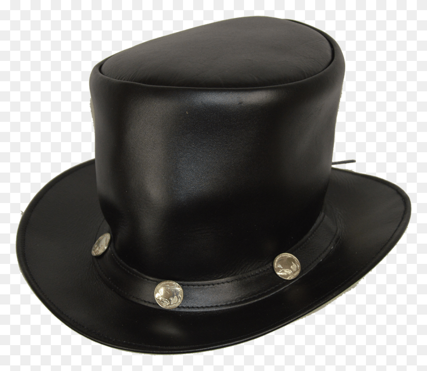 1084x933 Steampunk Black Diamond Leather Top Hat With Buffalo Cowboy Hat, Clothing, Apparel, Hat HD PNG Download