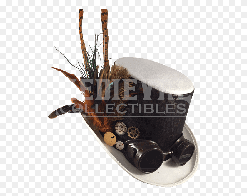 517x609 Steampunk Cole Goggle Top Hat Belt, Clothing, Apparel, Plant HD PNG Download