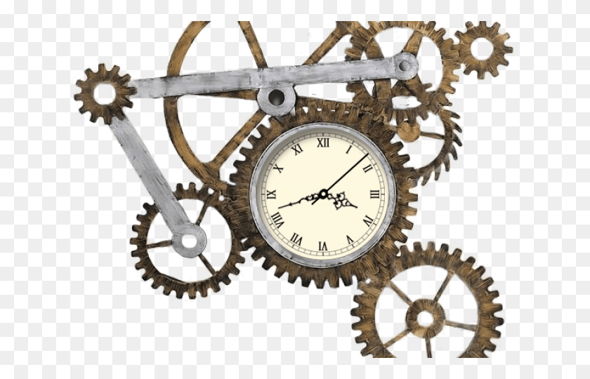 640x480 Steampunk Gear Clipart Transparent Steampunk Gears, Clock Tower, Tower, Architecture HD PNG Download