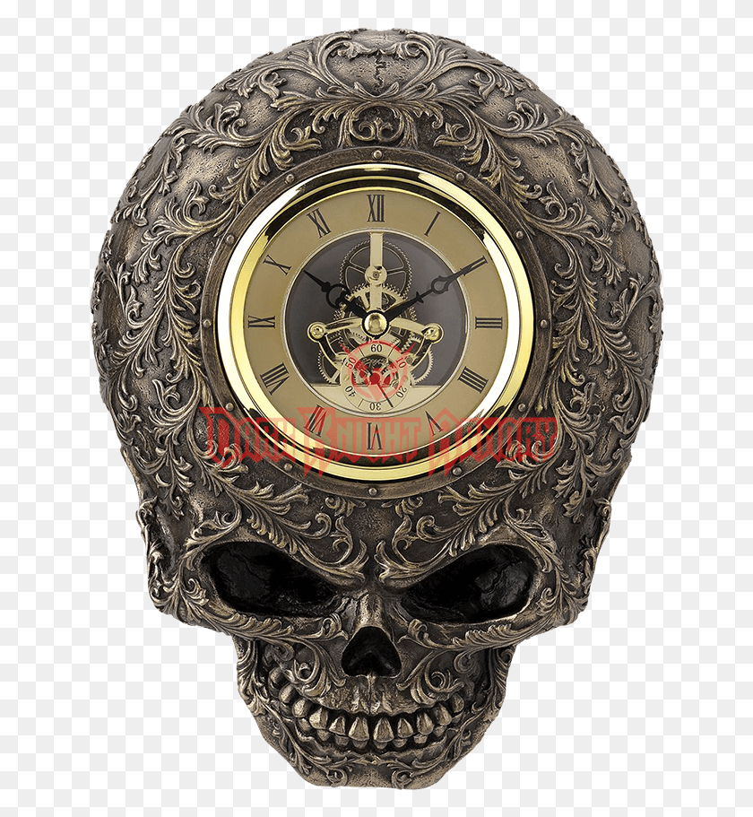 642x851 Steampunk Skull, Clock Tower, Tower, Architecture HD PNG Download