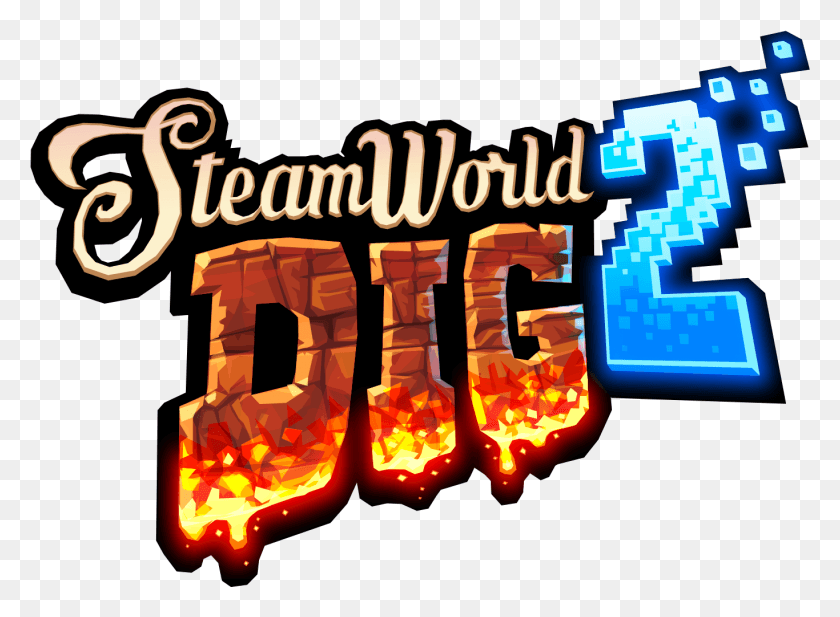 1366x977 Steamworld Dig 2 Switch, Text, Number, Symbol HD PNG Download